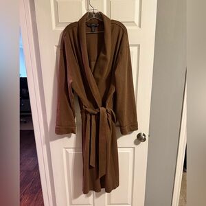 Polo Ralph Lauren, Jacquard-Knit Herringbone Robe, Branch Brown, L/XL, NWOT